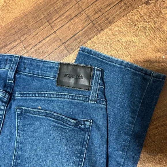 Men's Express Blue Jeans size 31x30 straight - Picture 2 of 4